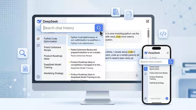 DeepSeek wprowadza rewolucję: wyszukiwanie historii czatów ...