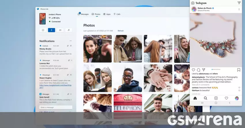 Microsoft zmienia nazwę Your Phone na Phone Link, ogłasza partnerstwo z Honor