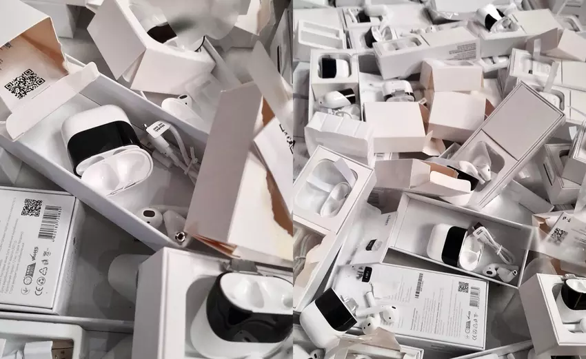 Nie można patrzeć bez łez: kijowskie służby celne spaliły 2,5 tys. podrabianych gadżetów a la Apple
