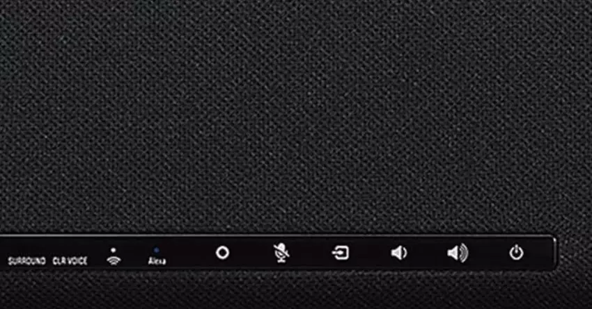 Yamaha YAS-109 soundbar montowany na ścianie