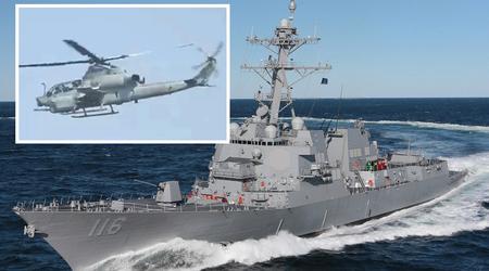 Iran zagroził zestrzeleniem amerykańskich helikopterów AH-1Z, UH-1Y i MH-60 chroniących USS Thomas Hudner i inne okręty wojenne oraz zmusił je do lądowania - USA temu zaprzecza