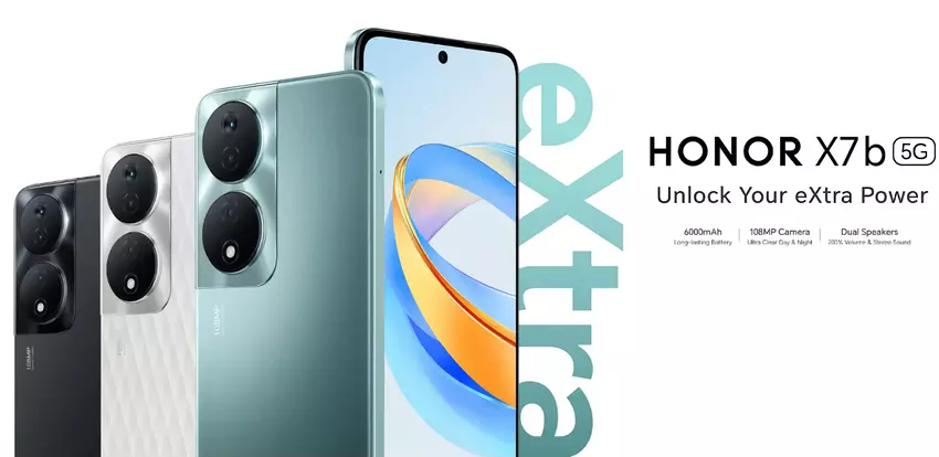 Honor X7b 5G: wyświetlacz 90 Hz, układ MediaTek Dimensity 6020 i bateria 6000 mAh
