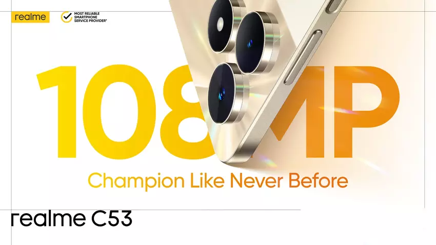 Zaprezentowano nową wersję realme C53: wyświetlacz LCD 90 Hz, układ Unisoc T612, aparat 108 MP i bateria 5000 mAh