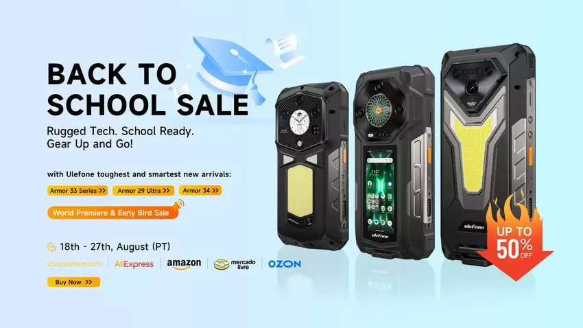 Ulefone zaprezentowała Armor 33 Pro i Armor 33 — „cegły” z 25 500 mAh, chronione zgodnie ze standardami wojskowymi