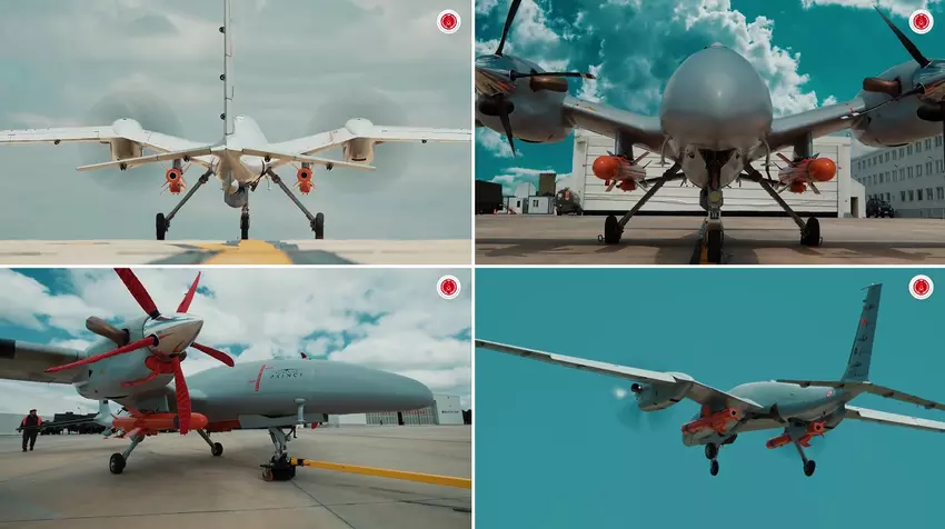 Bayraktar Akinci po raz pierwszy wystrzelił ogromną, ważącą 275 kg rakietę Cakir, która może osiągnąć prędkość 1 040 km/h i ma zasięg 150 km