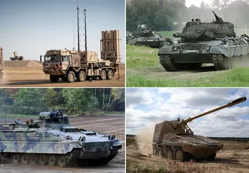 30 czołgów Leopard 1, cztery IRIS-T ...