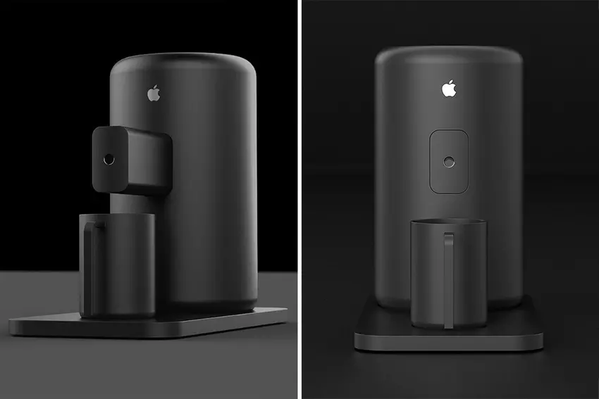 Pamiętasz Maca z koszem na śmieci? Została przekształcona w koncepcję ekspresu do kawy.