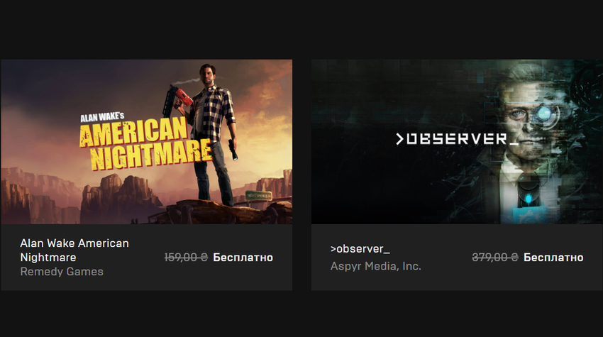 Horror Alan Wake's American Nightmare and Observer rozdają zadarmo na PC
