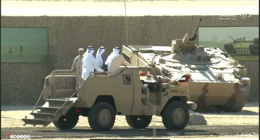 BMP-3 armii ZEA ze słowackim modułem bojowym DVK-30