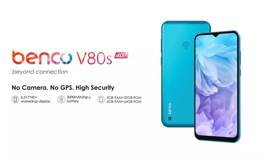 Benco V80s zaprezentował: smartfon dla paranoików bez aparatu i GPS