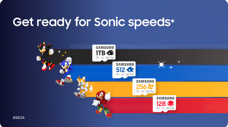 Samsung i SEGA wprowadzają serię kart pamięci Sonic the Hedgehog PRO Plus