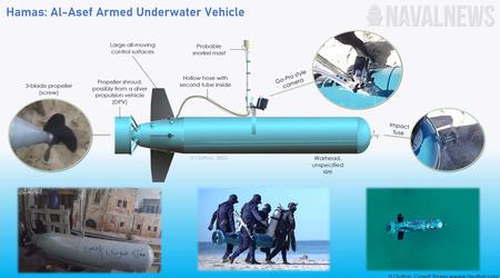 Hamas pokazał torpedę kierowaną Al-Asef z kamerą sportową i małą głowicą, która została już użyta przeciwko Izraelowi