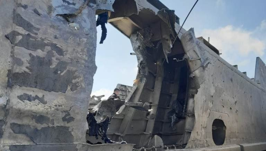 Rosjanie pokazali, co zostało z łodzi Serna po uderzeniu przez Bayraktar TB2