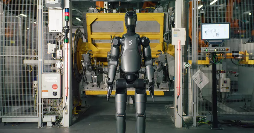 Robot Figure 02 w fabryce BMW