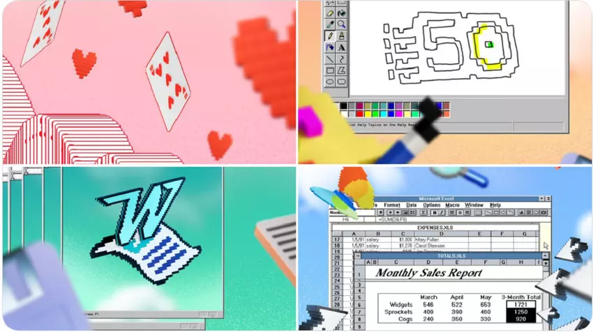 Firma Microsoft wprowadziła na rynek kolekcję tapet na smartfony w stylu retro, przedstawiających jej kultowe programy