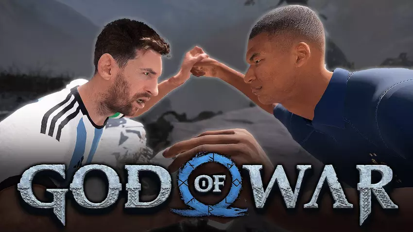 Modder pokazuje walkę Messiego i Mbappe w God of War