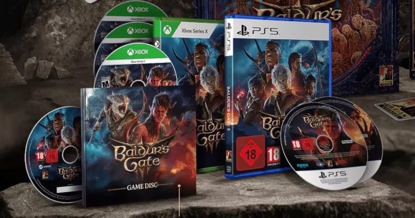 To już oficjalne: fizyczna wersja Baldur's Gate III na konsole z serii Xbox będzie zajmować 4 dyski