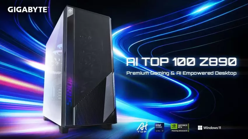 GIGABYTE prezentuje PC AI TOP 100 Z890 z procesorem Intel Ultra 9 i grafiką RTX 5090 do maksymalnych obciążeń