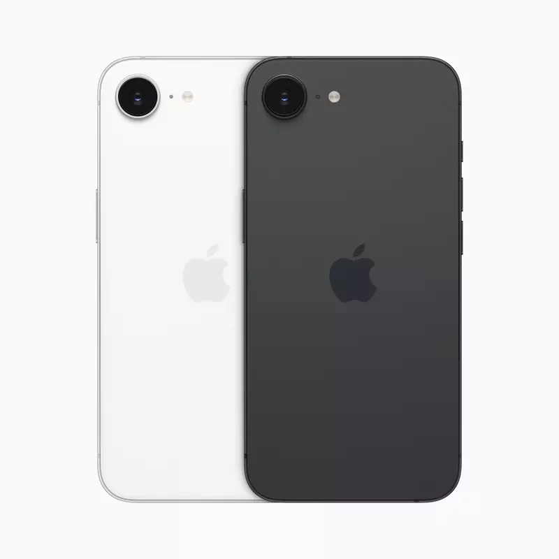 Kolory iPhone'a 16e. Źródło: Apple
