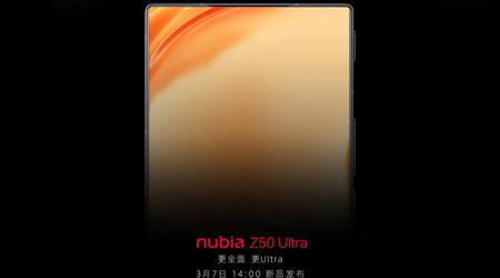 To już oficjalne: Nubia Z50 Ultra z płaskim wyświetlaczem, wąskimi ramkami i kamerą podekranową zostanie zaprezentowana 7 marca