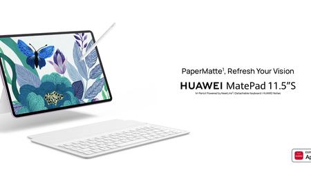 Huawei MatePad 11.5 S: wyświetlacz 144 Hz z technologią PaperMatte, bateria 8 800 mAh i cena 399 euro