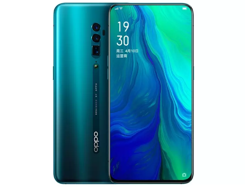 Rendery Oppo Reno 10x zoom: potrójna kamera i wyświetlacz bez wycięć i zagłębień