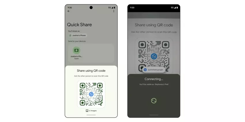 Google rozpoczyna udostępnianie plików za pomocą kodów QR w Quick Share