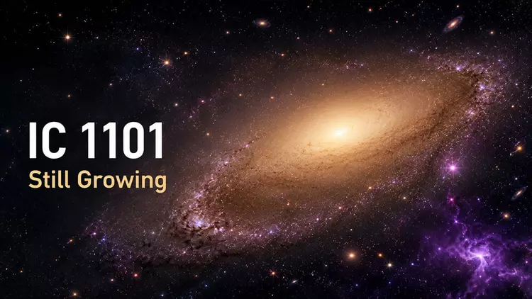 IC 1101: Największa galaktyka wszechświata pochłania ...