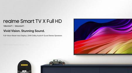 realme przygotowuje się do wprowadzenia na rynek linii telewizorów Smart TV X Full HD z ekranami do 43″, chipem MediaTek i głośnikami 24W