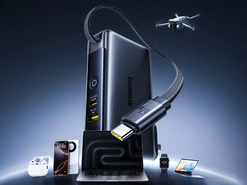 Baseus wprowadza Super Charge Power Bank o pojemności 10 000 mAh z obsługą 67 W i wbudowanym kablem