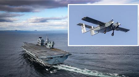 Wielka Brytania przetestowała dostawę ładunku za pomocą drona HCMC na swoim największym lotniskowcu, wartym 3,85 mld USD HMS Prince of Whales.