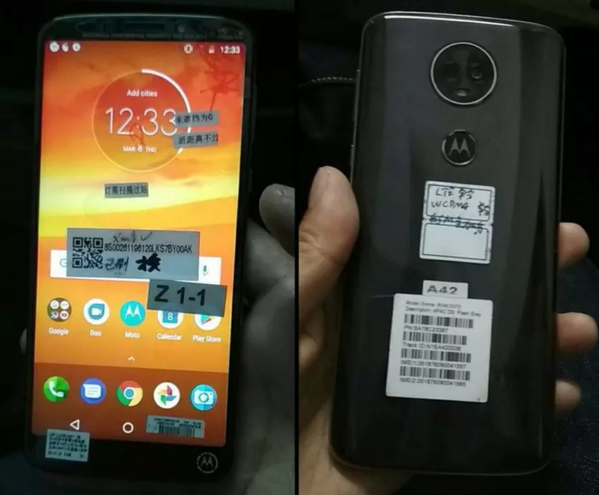 Pierwsze żywe zdjęcia Motorola Moto E5 Plus: jednooki Joe