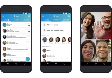 Skype jest zoptymalizowany dla smartfonów Android ...
