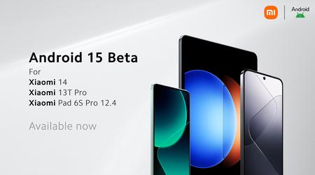 Xiaomi 14, Xiaomi 13T Pro i Xiaomi Pad 6S Pro otrzymały wersję beta systemu Android 15.
