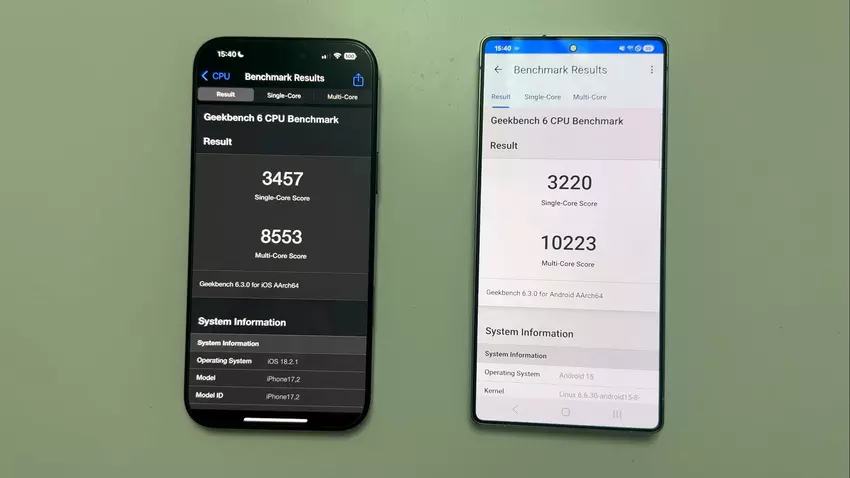 Wydajność Samsunga Galaxy S25 Ultra i iPhone'a 16 Pro Max została porównana w Geekbench i oto, kto okazał się mocniejszy