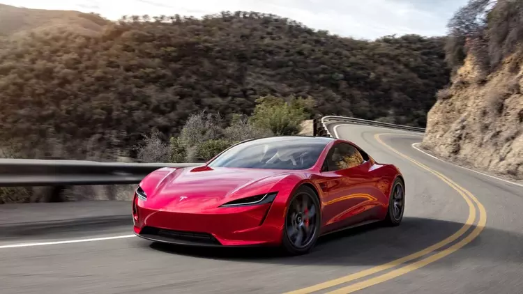 Tesla Roadster z przyspieszeniem 1 s ...