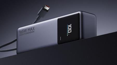 Xiaomi zapowiada kompaktowy power bank o mocy 165 W z wbudowanym kablem USB-C i obsługą szybkiego ładowania smartfonów i laptopów