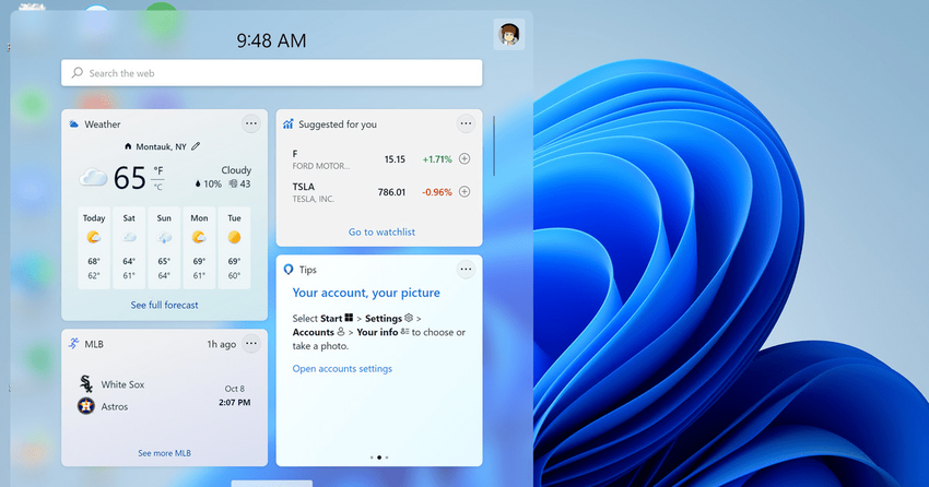 Microsoft dodaje do systemu Windows 11 nowe interaktywne widżety, które będą mogły wysyłać powiadomienia.