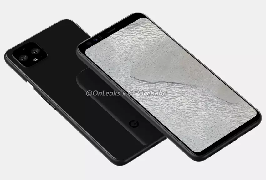 Google Pixel 4 XL na wysokiej jakości rendererach: ekran bez „monobrwi”, potrójna kamera główna i podwójna kamera przednia
