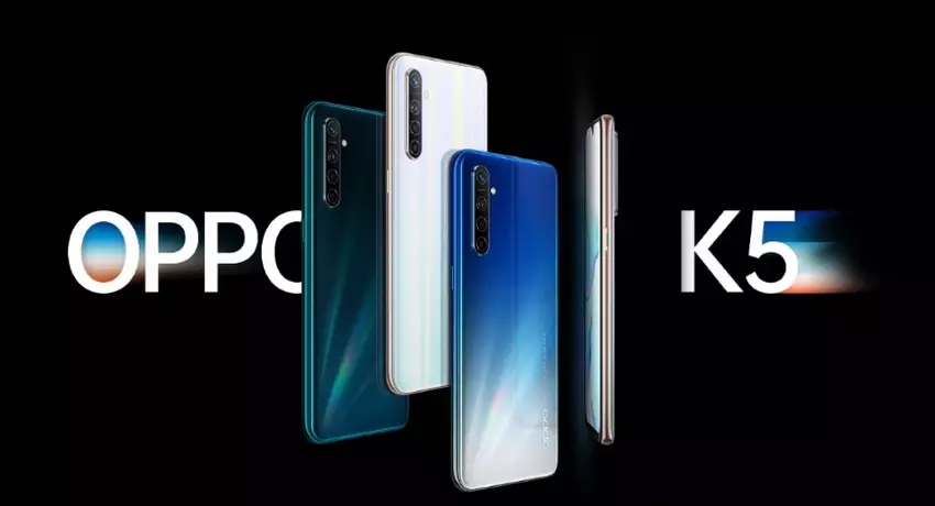 OPPO K5: wyświetlacz AMOLED, układ Snapdragon 730g, kamera na 64 megapikseli, szybkie ładowanie VOOC 4,0 na 30 W, a tag cena od $ 267