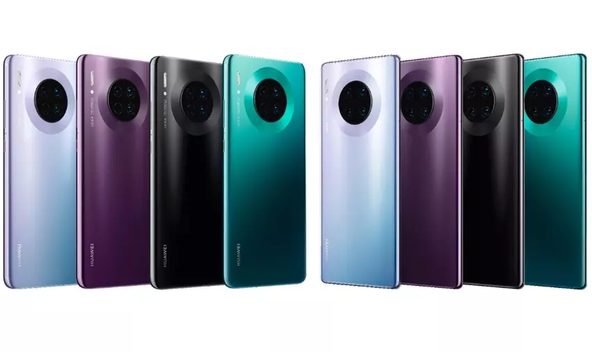 Huawei Mate Mate 30 i 30 Pro pojawił się na nowym obrazie w czterech kolorach