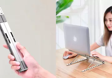 Marsgine Laptop Stand: przenośny aluminiowy stojak ...