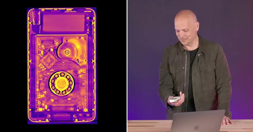 Tony Fadell omawia kwestie związane z projektowaniem iPoda, zilustrowane skanami CT