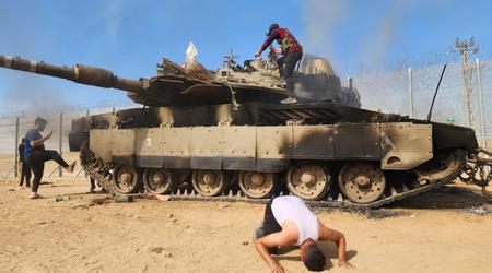 Terroryści Hamasu zniszczyli jeden z najlepiej bronionych czołgów Merkava IV podczas ataku na Izrael.