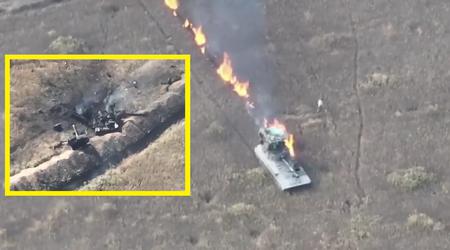 Ukraińskie drony kamikadze za 500 dolarów zniszczyły rosyjską haubicę samobieżną 2S1 Gvozdika podczas dwóch prób.
