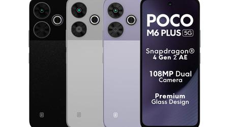 POCO M6 Plus 5G: wyświetlacz 120 Hz, układ Snapdragon 4 Gen 2 AE, aparat 108 MP i cena od 160 USD