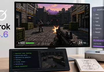 Grok 4.6 tworzy 3D-shooter w 48 ...