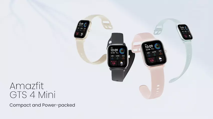 Amazfit GTS 4 Mini na Amazon: smartwatch z GPS, do 45 dni życia baterii i wsparcie Alexa sprzedaje za 99 dolarów (20 dolarów off)