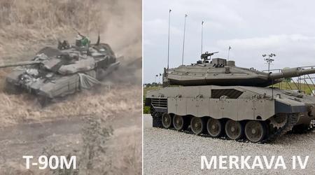 Rosyjscy propagandyści próbowali przedstawić zniszczenie czołgu T-90M Breakthrough na Ukrainie jako porażkę Merkavy IV w Izraelu