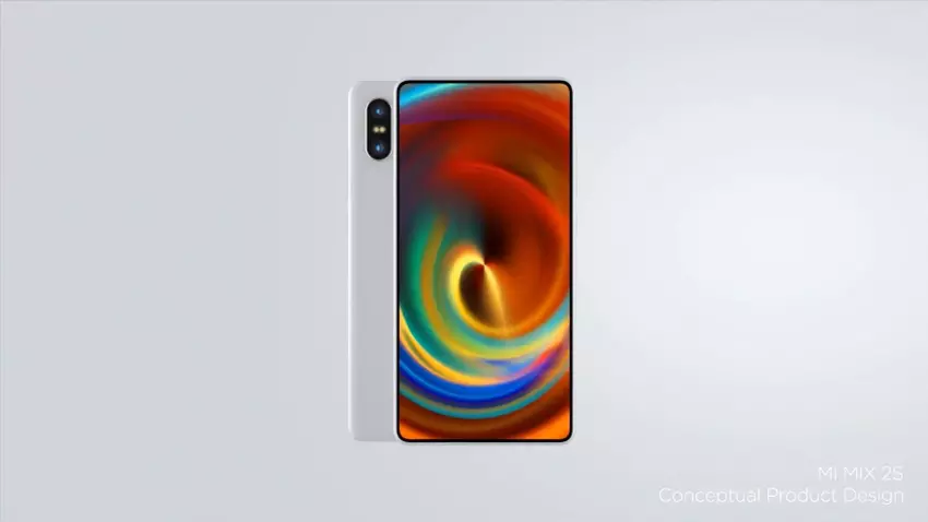 Sieć posiada fotografię z tyłu Xiaomi Mi MIX 2S
